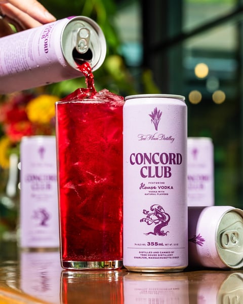 The sweet taste of Concord grape and House Vodka. What's not to love?
