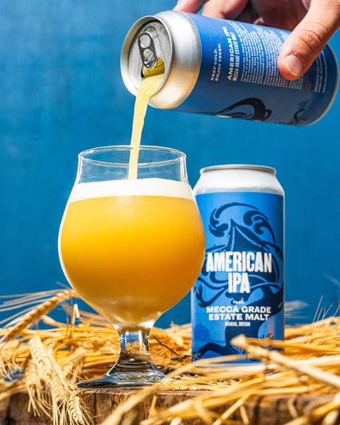 American IPA - Mecca Grade Estate Malt is one in a series of pale, hoppy beers that feature malted barley exclusively…