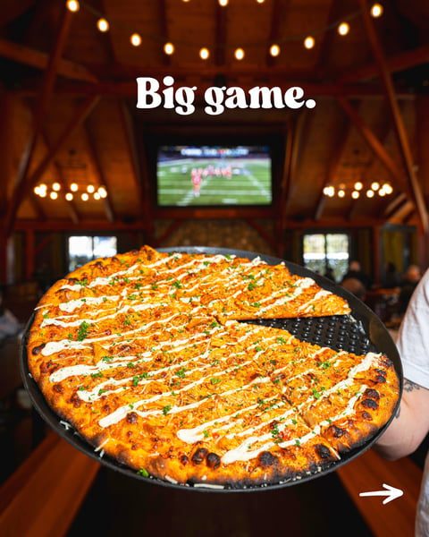 We’re open until 11 PM this coming Sunday in Tewksbury with no drink limit and the elusive Buffalo Chicken Pizza… whi…