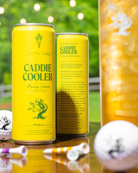 A distinguishing characteristic of our Caddie Cooler is our House Vodka.