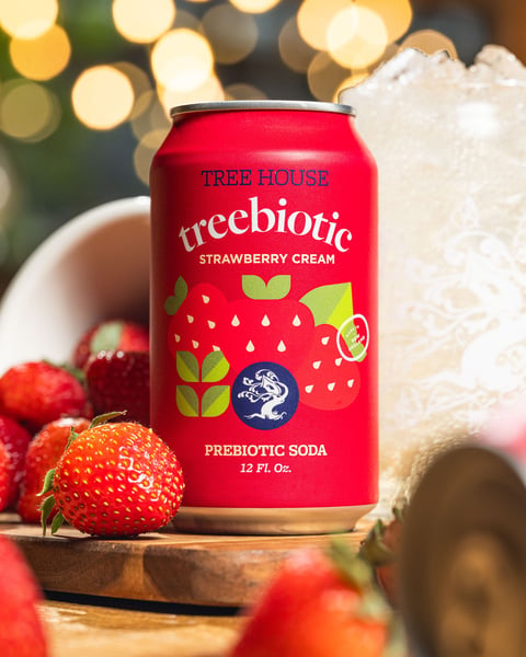 Rounding out the Tree House Pre-biotic Soda 4-pack with a fresh batch of Strawberry Cream 🍦🍓💖