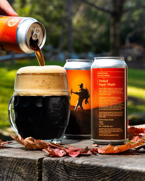 Nomad Sugar Maple is a Czech-style dark lager (tmavé pivo) brewed with authentic light and dark floor-malted barley,…
