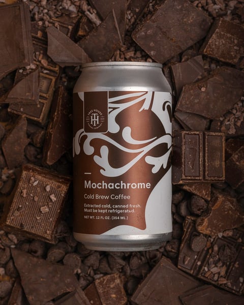 Mochachrome is a rendition of our flagship cold brewed thoughtfully infused with roasted cacao nibs.