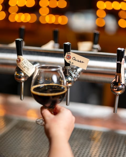 Just tapped a sixtel of Quintet in Charlton. This beer was brewed in early 2019 and slowly matured in barrels for hal…