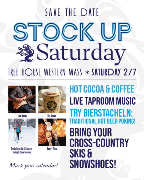 We’re looking forward to an energetic stock up Saturday in all Tree House locations.
