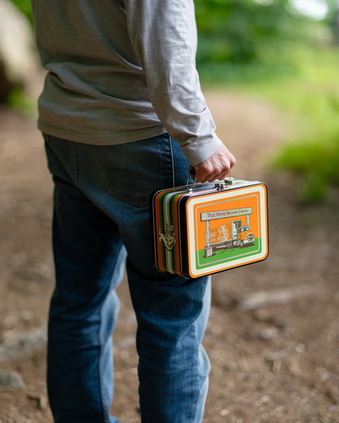 This thing is so cool; we can't decide if it belongs on the mantle or should be filled with snacks for a picnic. Or a…