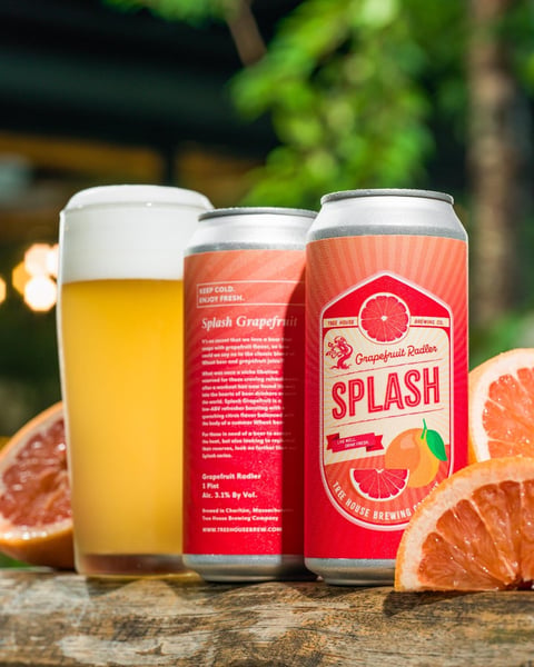 Finalizing the Friday Wheat Ale-apalooza with Splash, our Grapefruit Radler!