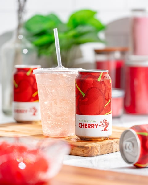 Made with cherries.