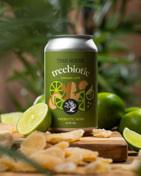 Today, we're pleased to debut the second entry in our 'treebiotic' Prebiotic soda line: Ginger Lime!