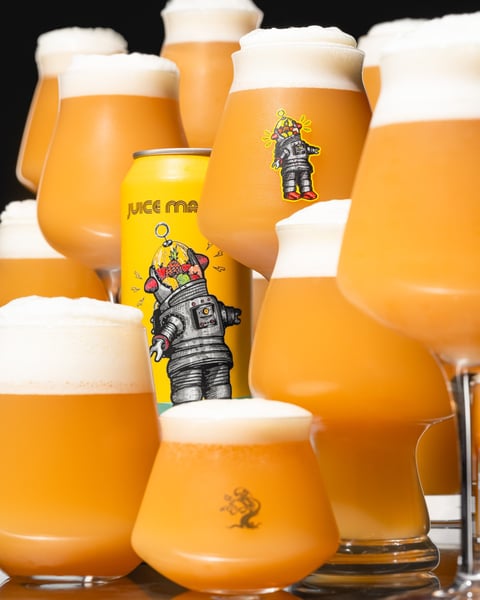 No fruit was harmed in the making of this beer, but you'd never know it.