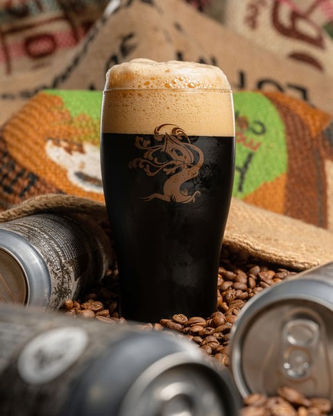 Kaffee Bergsteiger is a rendition of our Schwarzbier conditioned on House-roasted coffee.