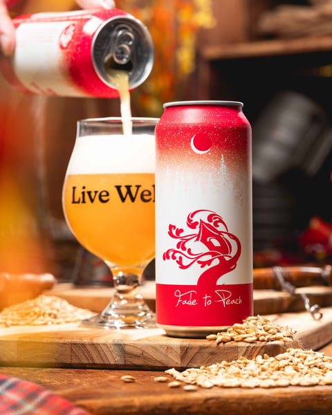 As a farewell to summer, we took a small portion of Lights Out and conditioned it on peach purée.