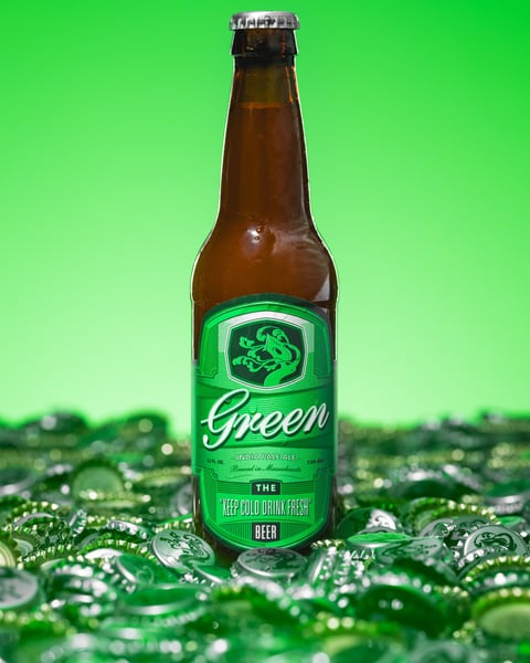 Green fresh today in bottles, because how could we not?