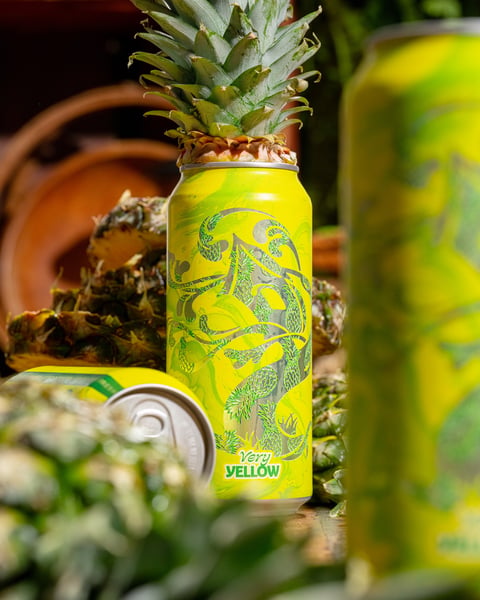 Very Yellow is a Galaxy hop-saturated Double IPA conditioned on buckets of pineapple purée. It bursts with bright tro…