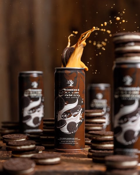 Grown-up coffee, childhood joy.