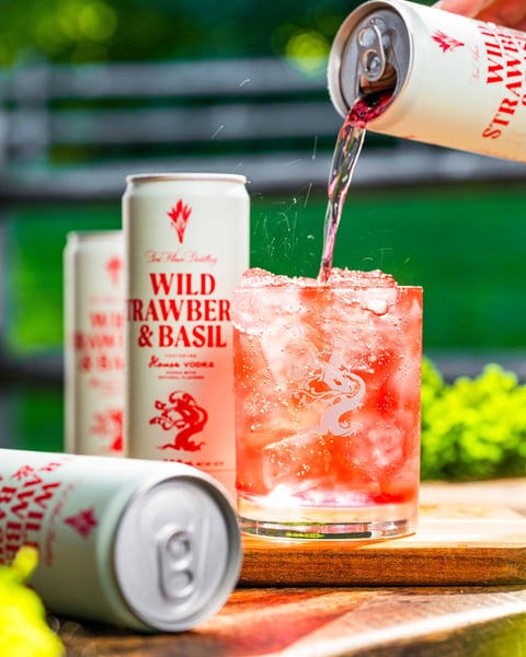 Wild Strawberry and Basil Vodka Soda is back. It starts with our own vodka, distilled in-House, and pairs ripe wild s…