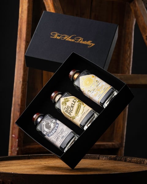 It is an exciting day for our distillery because we are releasing our Gin Trio gift box.