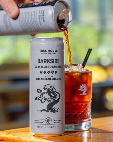 Darkside is our roastiest blend of cold brew. Rrroasty one might say.