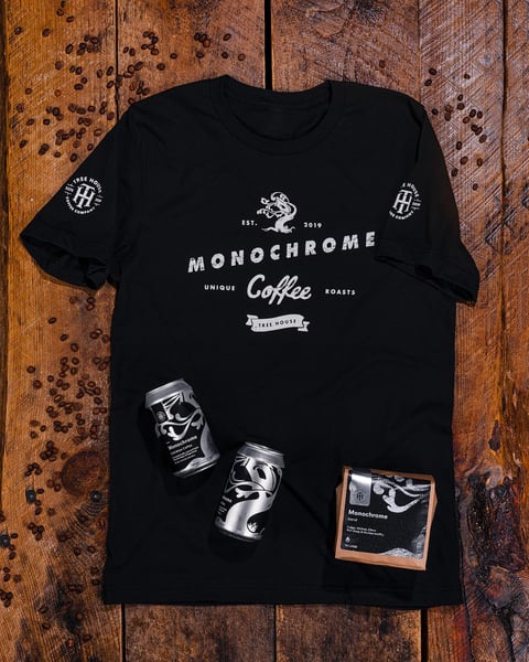 Today we are excited to release our first branded coffee merchandise featuring our flagship Cold Brew, Monochrome!
