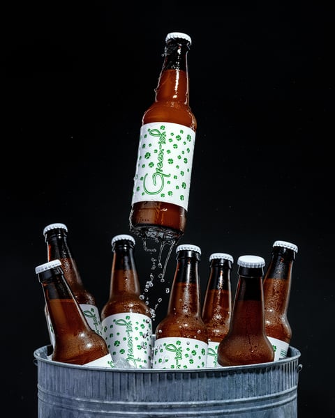 Because they love you, the packaging team diverted some Green-ish to the bottling line this morning!