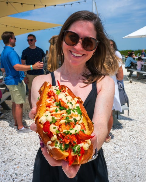 The Tree House lobster roll - a staple designed to accompany our scenic seaside taproom for many years to come.