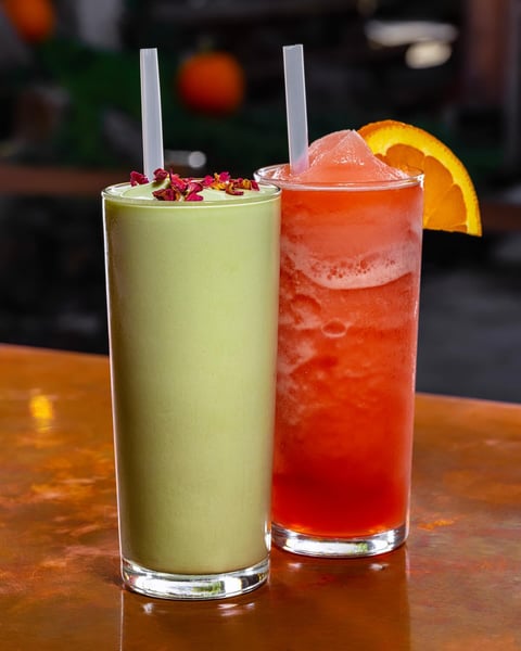 A couple of new gems in the frozen cocktail machine for the season: