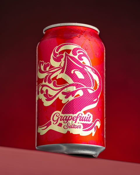 Grapefruit Seltzer, aka the workday 4-pack.