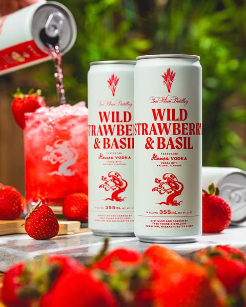 Our favorite summer refresher pours a blush pink color from real strawberries. 🍓