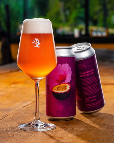 We are on a hibiscus kick, and when you toss in some passion fruit everything is better.