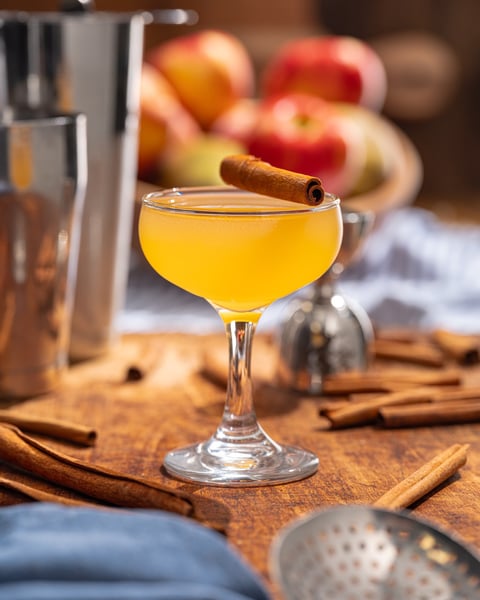 Pumpkins on doorsteps, piles of leaves, crisp morning air, and Tree House Appletinis.