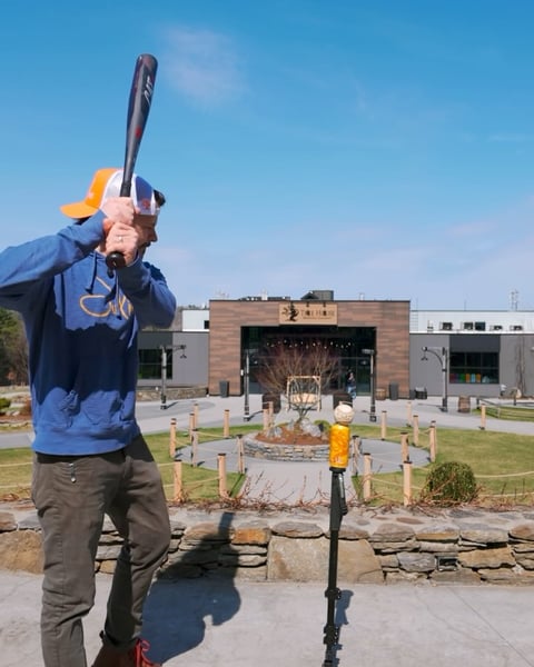 The hit a thing over Tree House challenge continues, sort of.