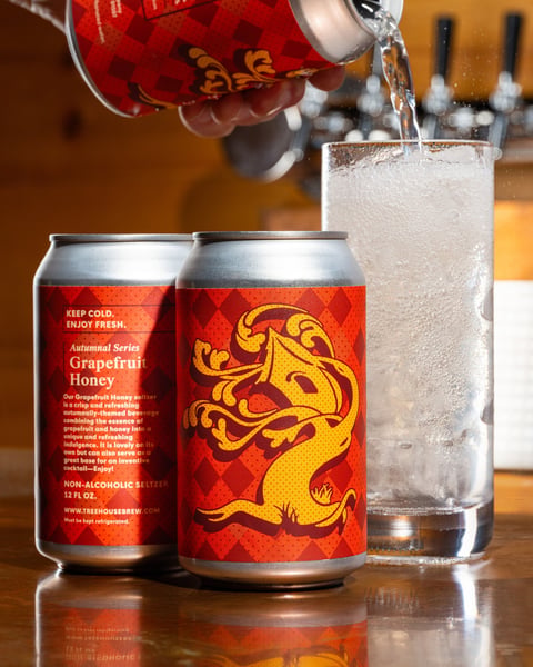 Grapefruit + Honey = a delightful entry in our autumnal seltzer series!