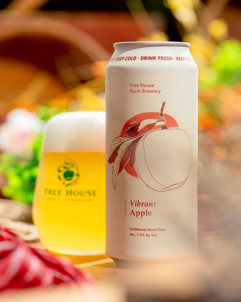 Vibrant is our flagship cider: bright, crisp, and a lovely expression of our farm’s terroir.
