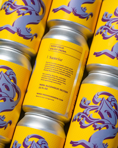 We just spun a fresh batch of Sunrise, which features all-natural tangerine and guava.