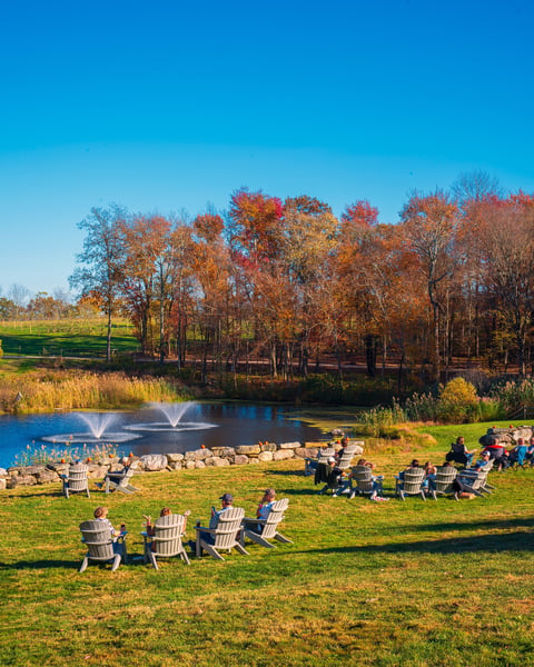 One one of our favorite places in the world to drink a beer (or cider) and our favorite time of year to do it.