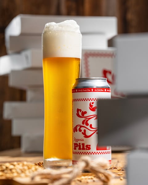 Pizza and beer, have no fear.