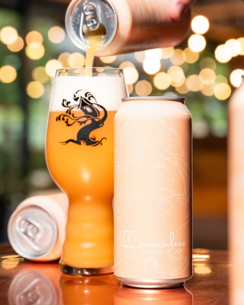 We took our amplified JJJuliusss and conditioned it on fresh vanilla beans and peach puree!