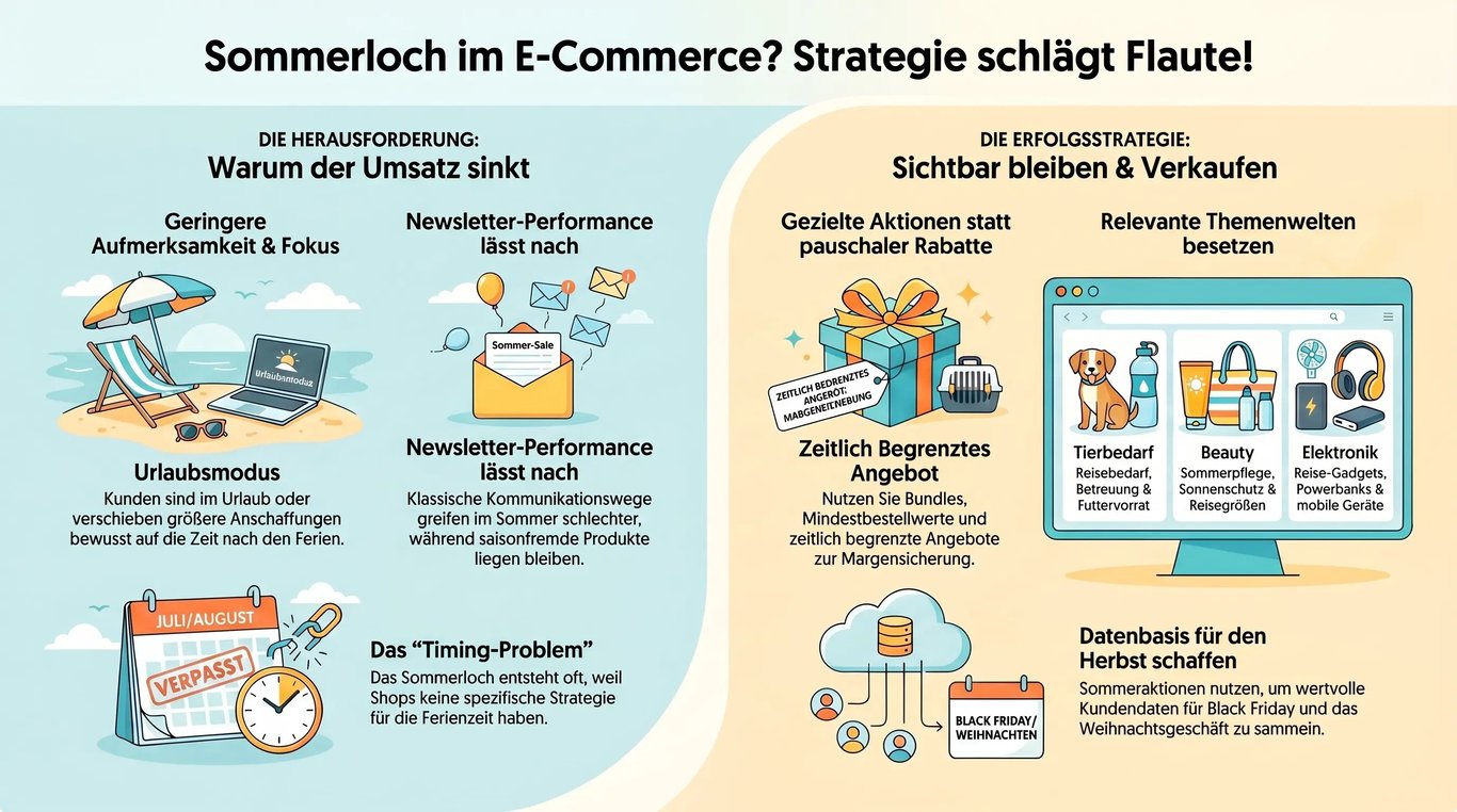 Infografik zur Folge: Sommerloch im E-Commerce: Ausrede oder unterschätzte Chance?