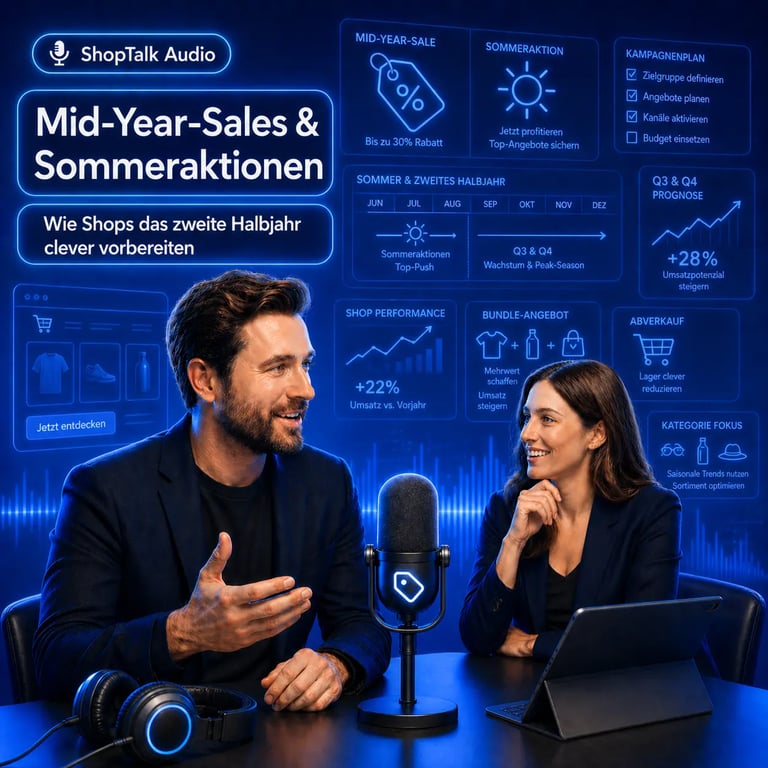 ShopTalk Audio: Mid-Year-Sales & Sommeraktionen: Wie Shops das zweite Halbjahr clever vorbereiten