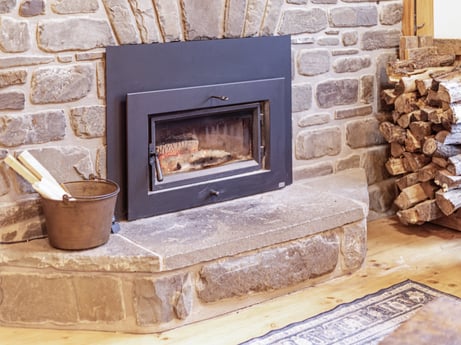 An image featuring brown, wood, hearth, plant, brick, building material, gas, brickwork, heat, fireplace at 144 Milton Ln.