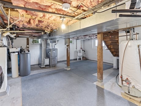 An image featuring floor, building, gas, flooring, house, fixture, machine, beam, wood, ceiling at 199 S Lake Rd.