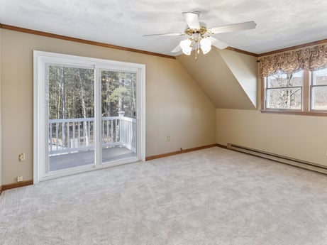 An image featuring window, ceiling fan, wood, building, interior design, shade, floor, hall, fixture, flooring at 199 S Lake Rd.
