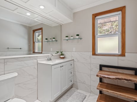 An image featuring cabinetry, property, sink, building, bathroom cabinet, tap, plumbing fixture, interior design, architecture, wood at 125 Rimstone Ct.