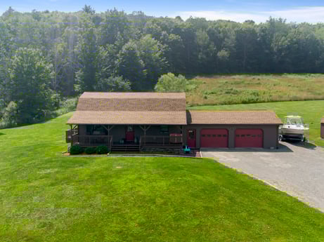 An image featuring plant, tree, sky, land lot, cottage, plain, natural landscape, leisure, roof, landscape at 6583 N Rome Rd.