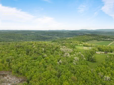 An image featuring sky, cloud, plant, natural landscape, tree, highland, cumulus, horizon, groundcover, mountainous landforms at County Line Rd.