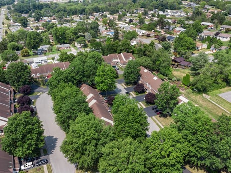 An image featuring building, plant, tree, urban design, land lot, biome, window, landscape, public space, roof at 2678 Haas Ln.