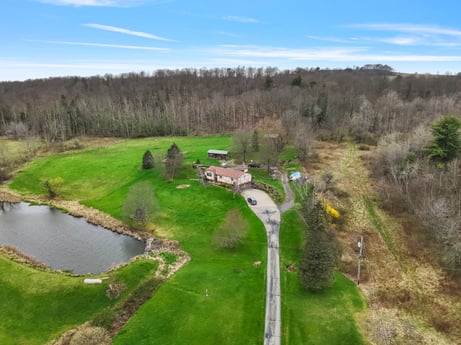 An image featuring plant, sky, water, cloud, natural landscape, tree, land lot, body of water, highland, grass at 1569 S Macafee Rd.