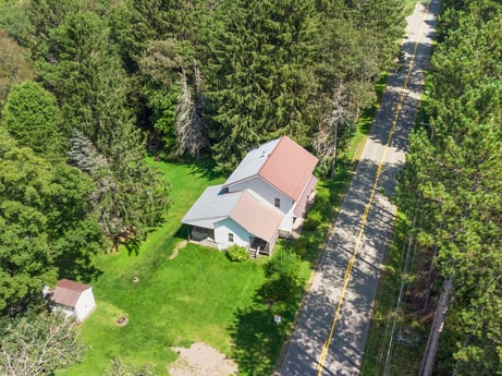 An image featuring plant, plant community, building, natural landscape, land lot, house, cottage, slope, tree, grass at 1039 Old Bernice Rd.