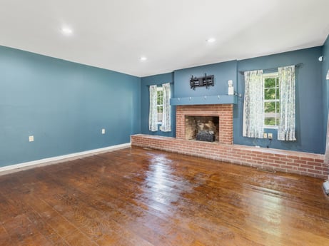 An image featuring building, window, wood, interior design, floor, hall, flooring, paint, wood stain, house at 5442 Clarkstown Rd.