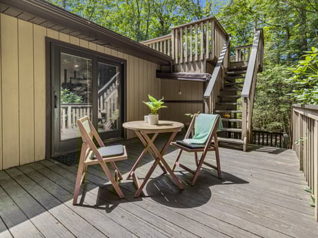 An image featuring plant, building, furniture, table, tree, wood, porch, chair, interior design, outdoor furniture at 104 Stony Mountain Rd.